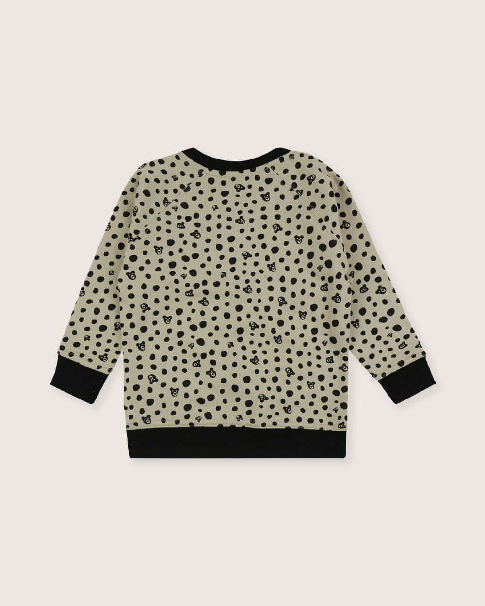 Grey Spotty Bear Print Sweatshirt - Image 4