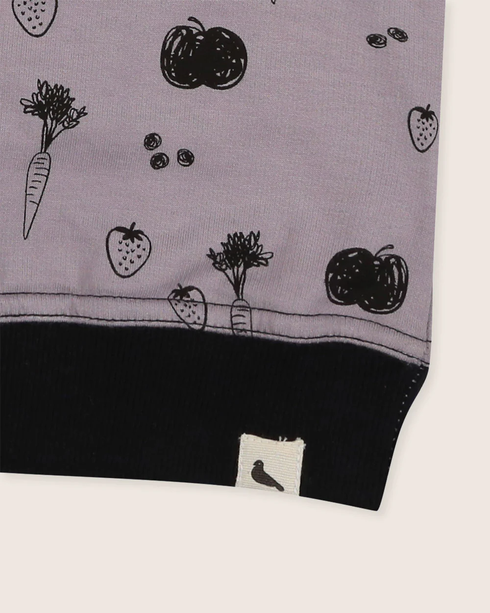 Charcoal Grey Fruit Print Sweatshirt - Image 5