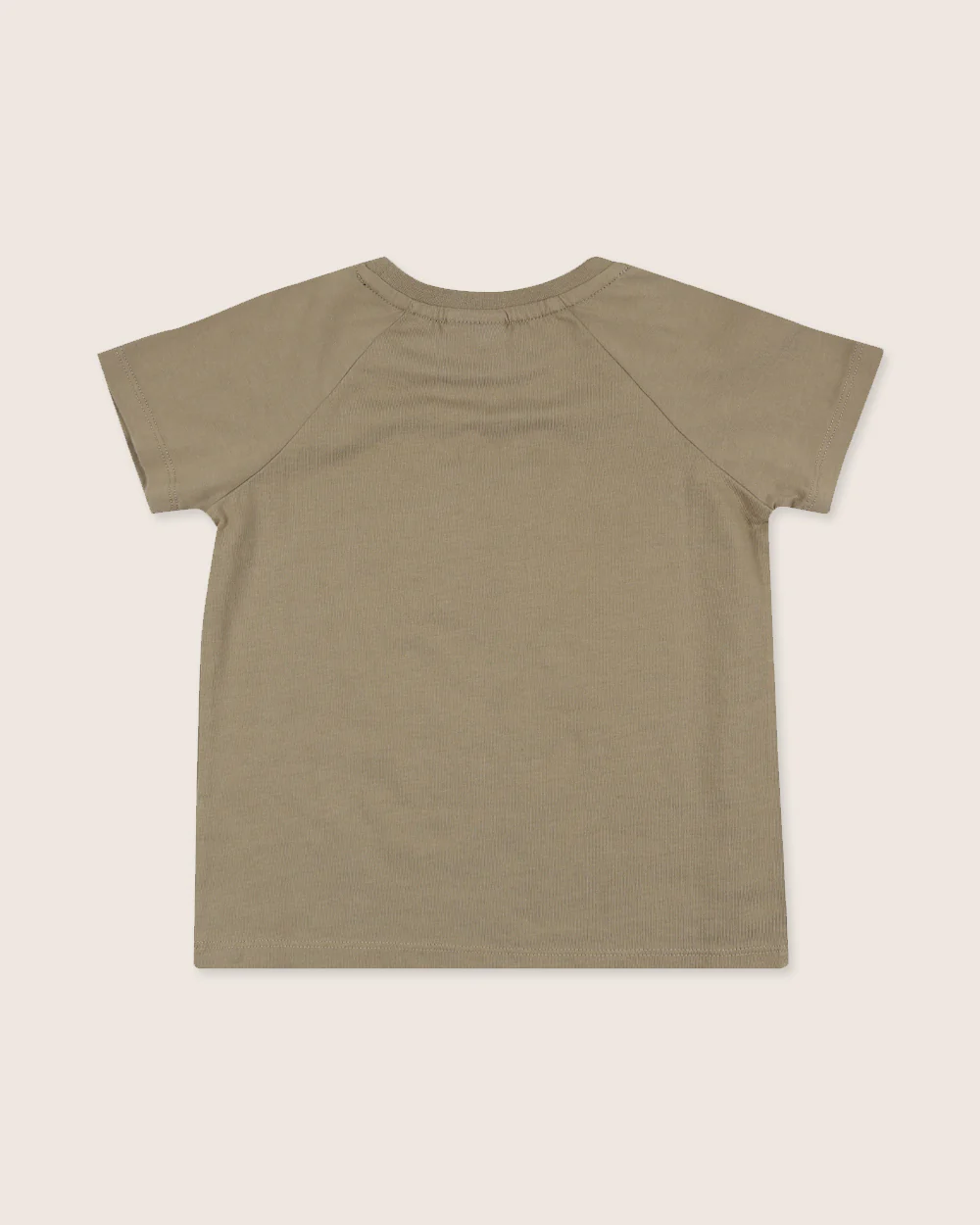 Beige Bear Face Print T-shirt - Image 3