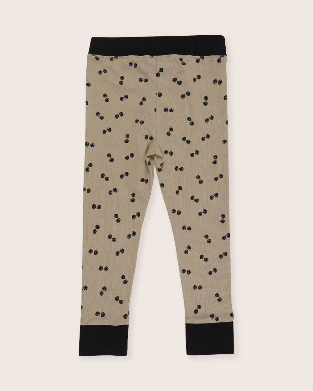 Brown Peapod Print Leggings - Image 4