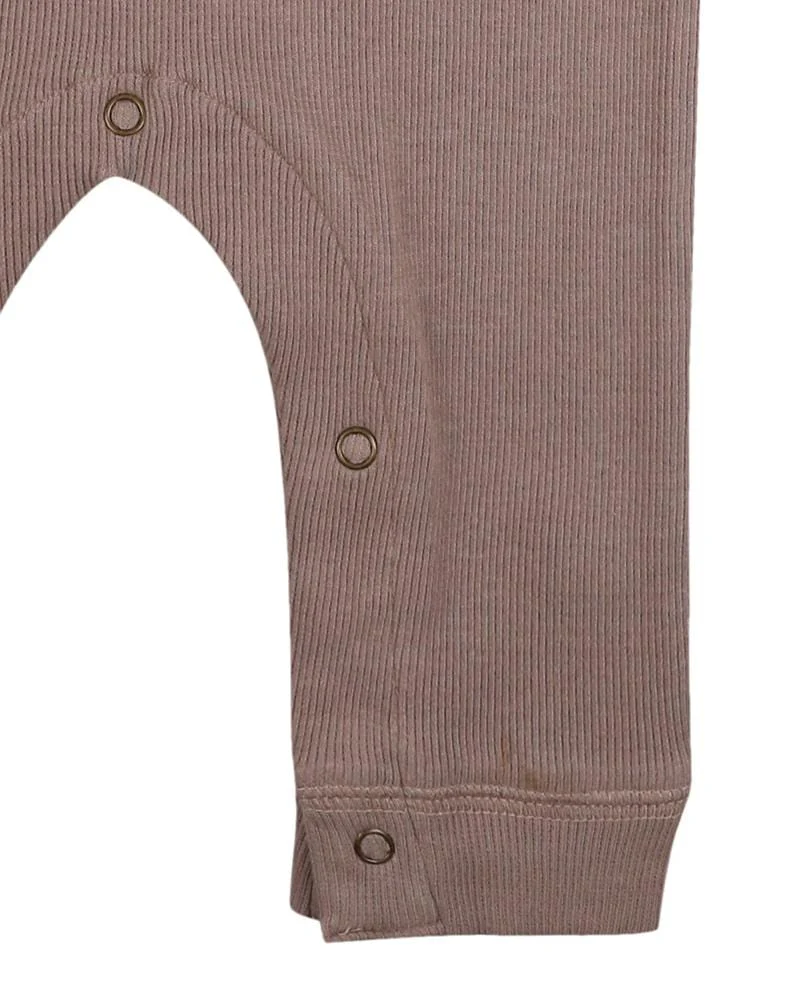 Brown Rib Romper - Image 4
